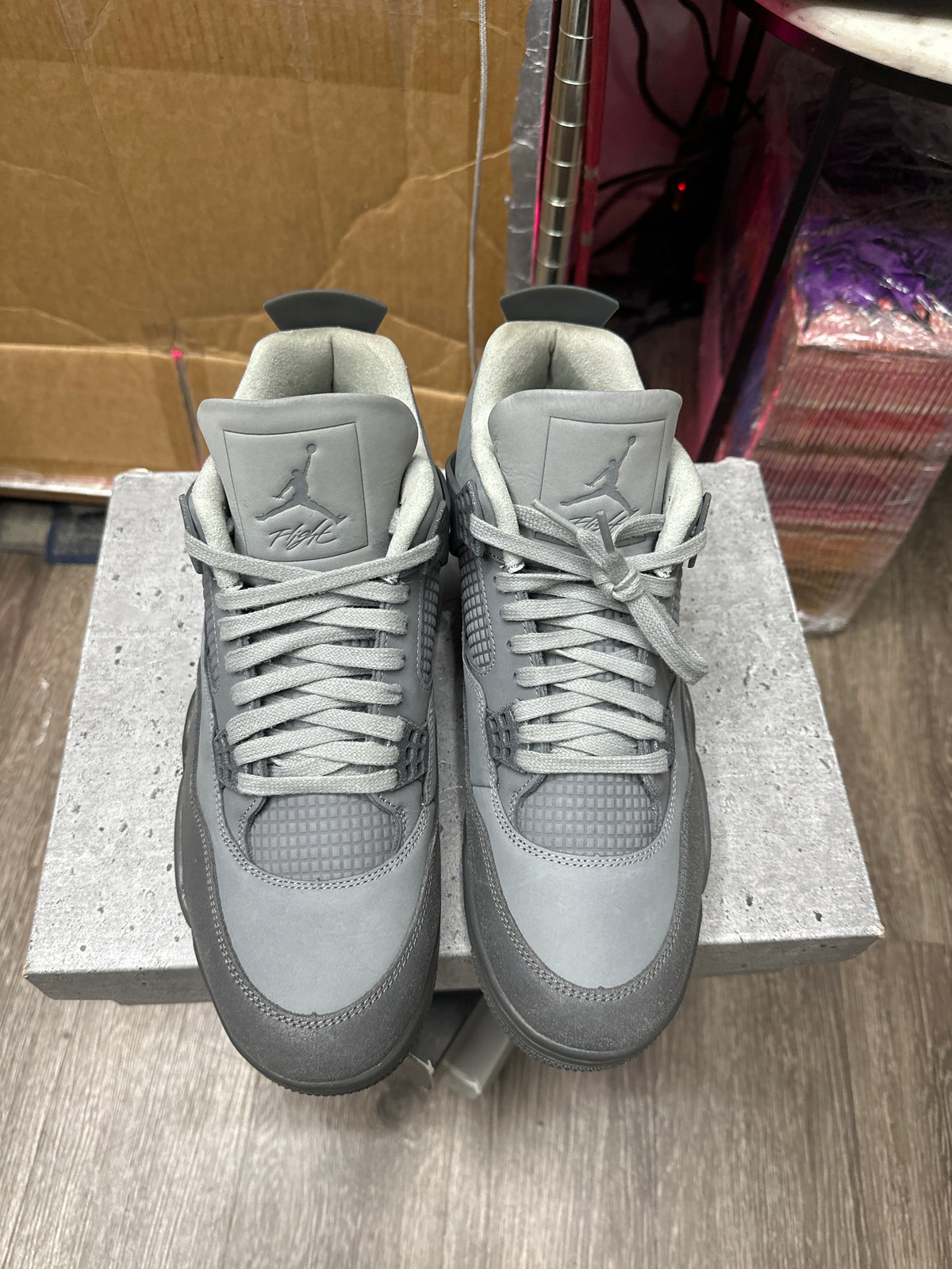 Jordan 4 Wet Cement Preloved Size 11.5