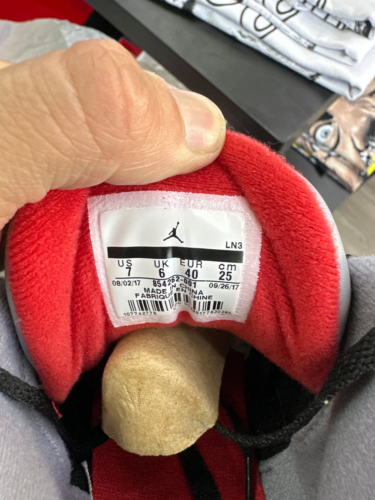 Jordan 3 Black Cement Sz 7 Preloved