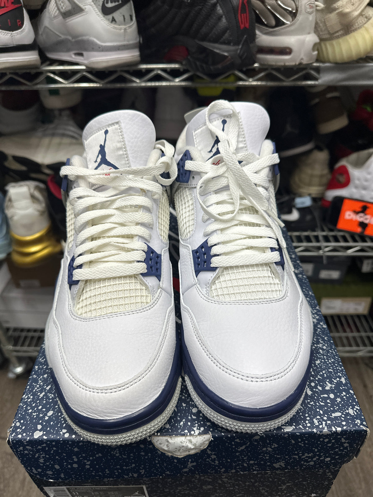 Jordan 4 Midnight Navy Preloved