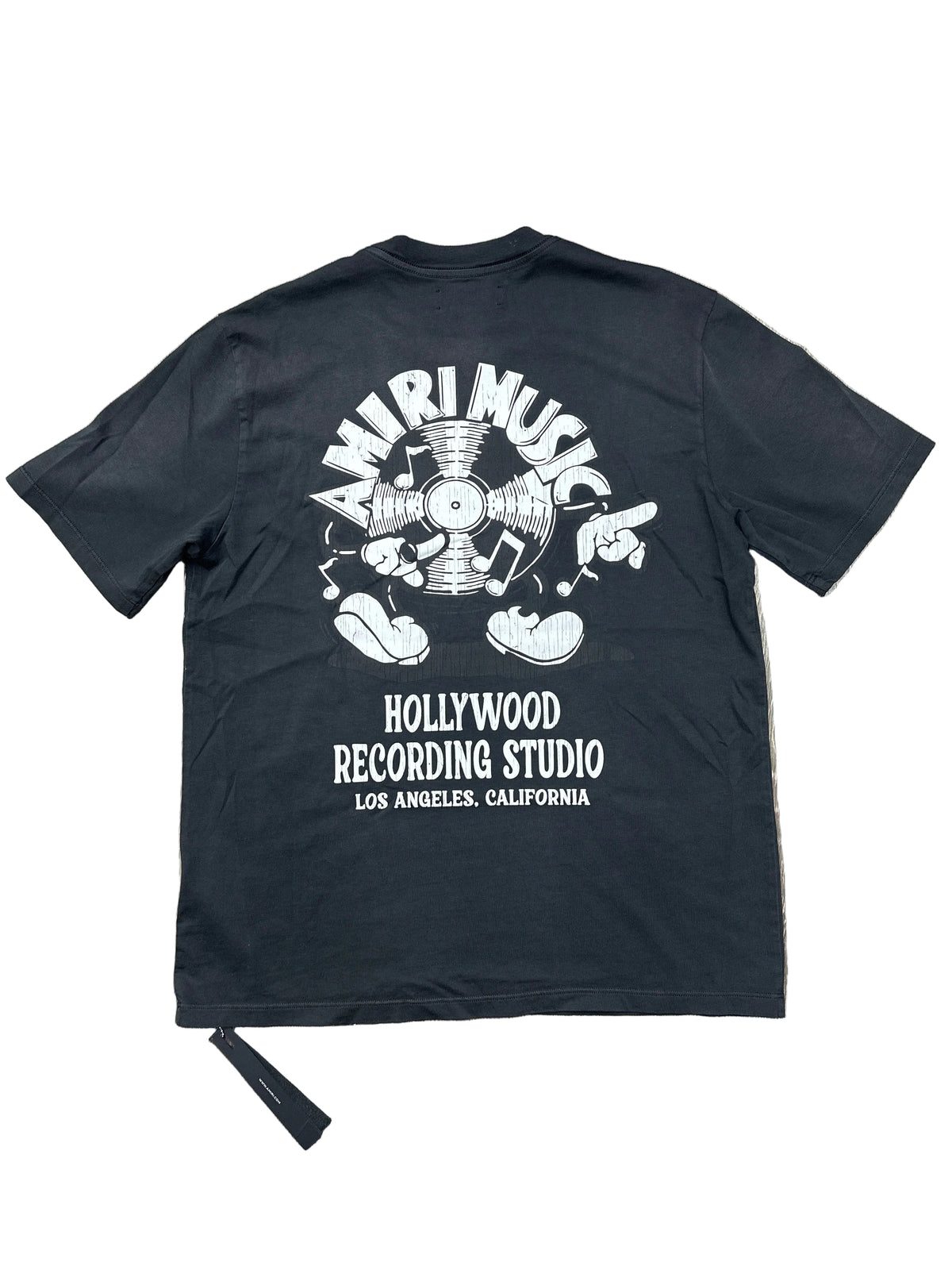 Amiri Music Record Tee Black Preloved