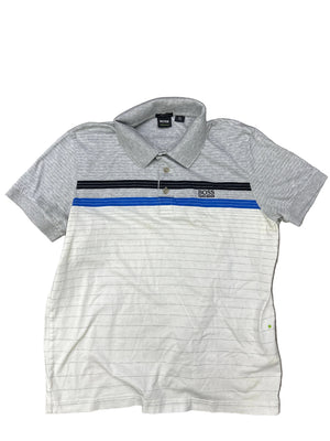 Hugo Boss Polo Shirt Grey/White Preloved