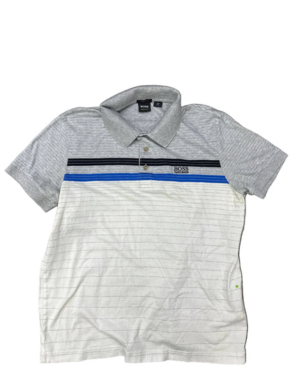 Hugo Boss Polo Shirt Grey/White Preloved