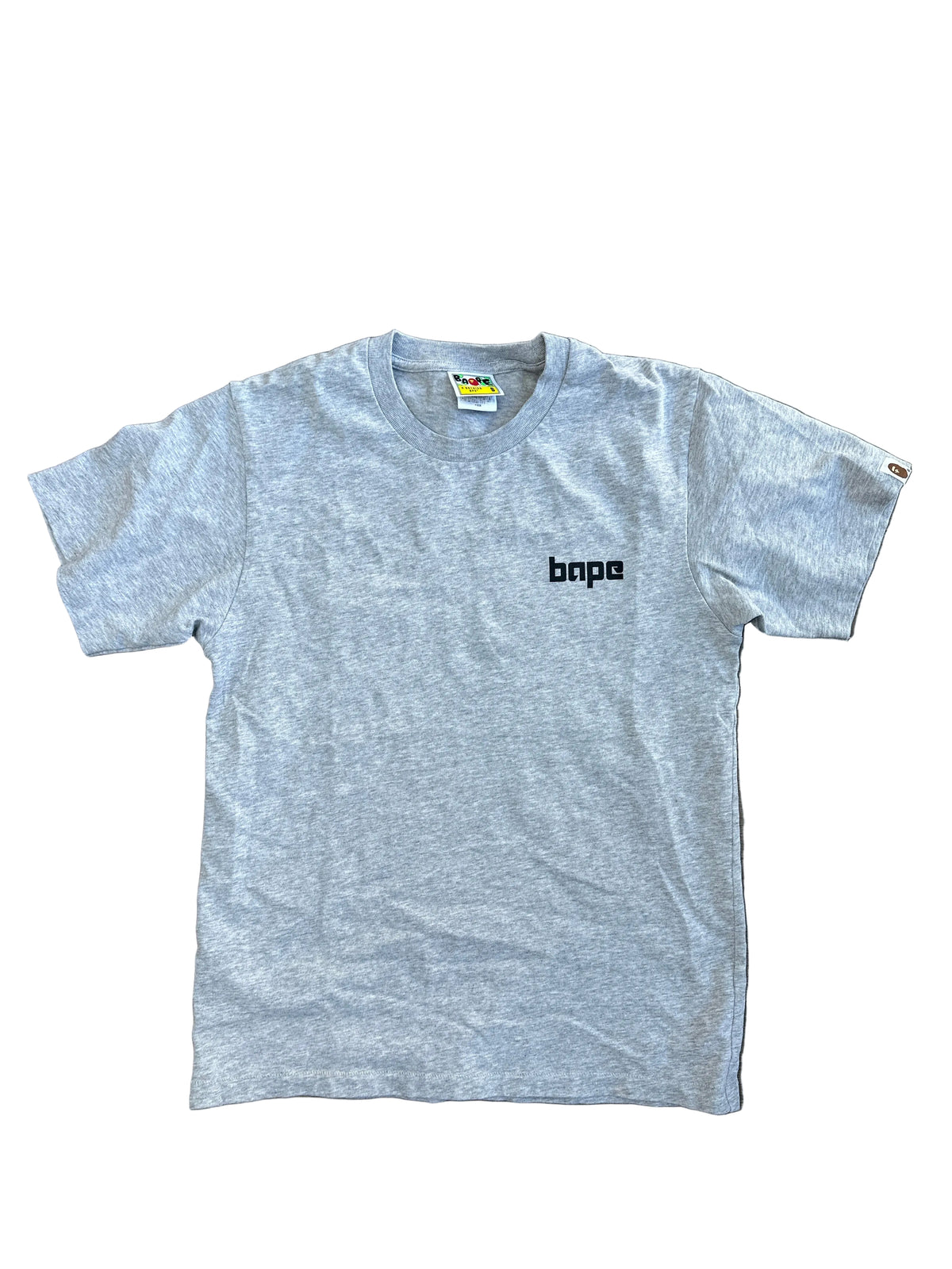 Bape Logo Tee Heather Grey New