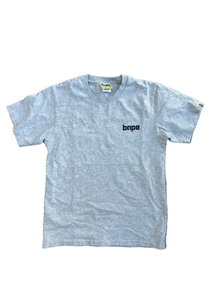Bape Logo Tee Heather Grey New