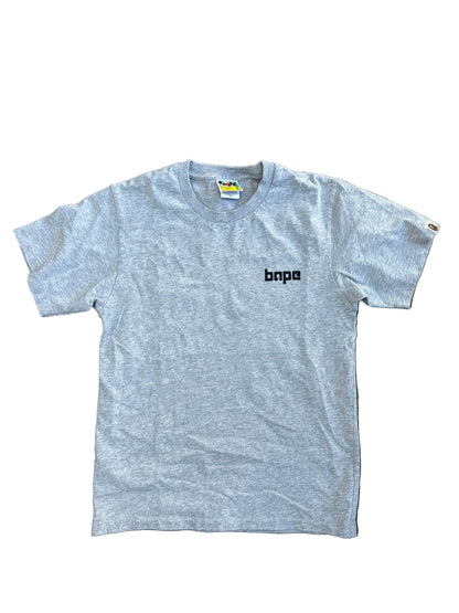 Bape Logo Tee Heather Grey New