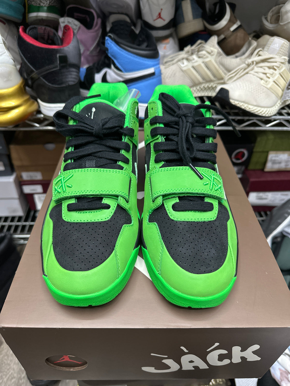 Jordan CJ1 T-Rexx Travis Scott Green Spark New
