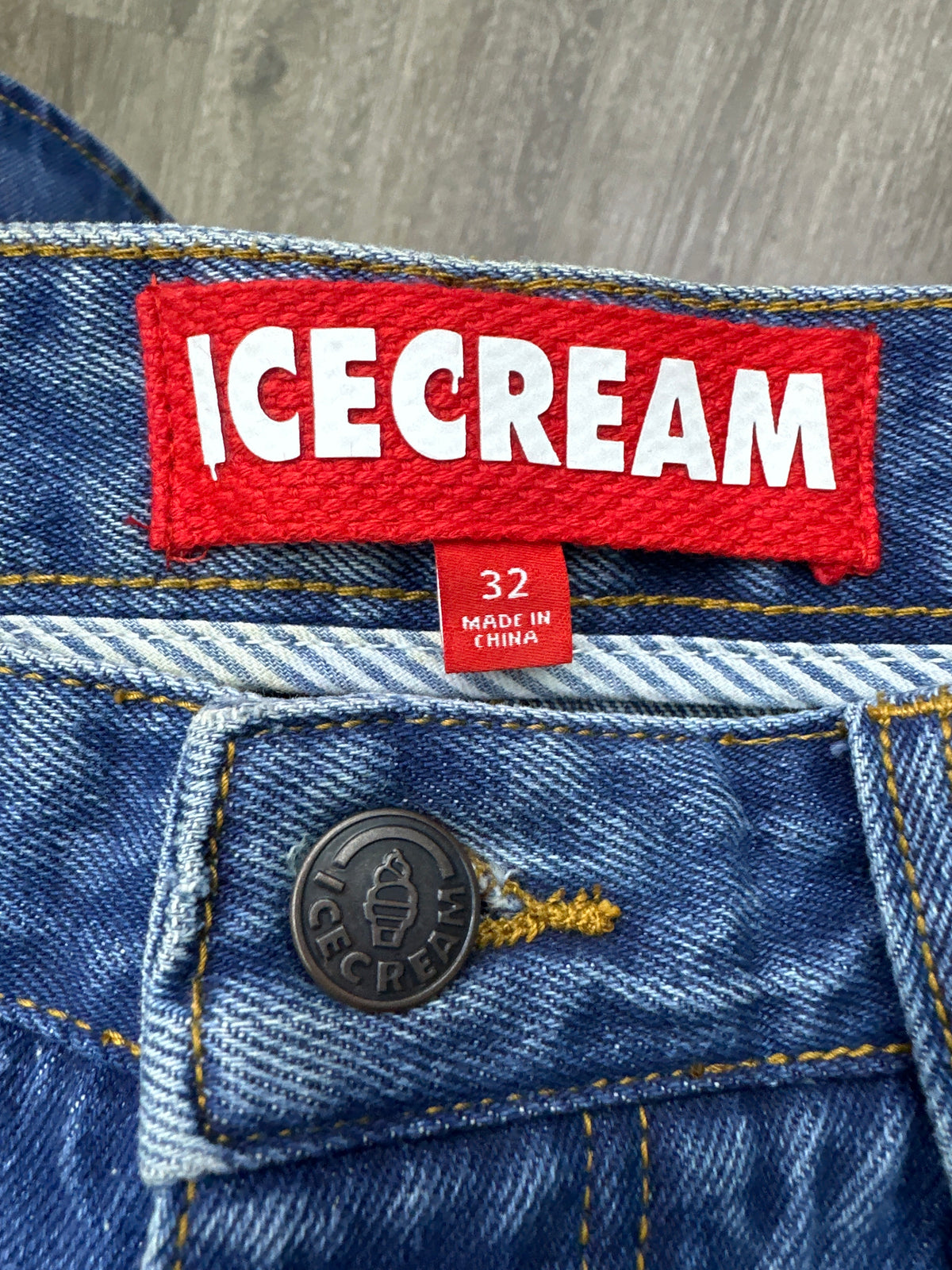 ICECREAM Jean Shorts Blue New