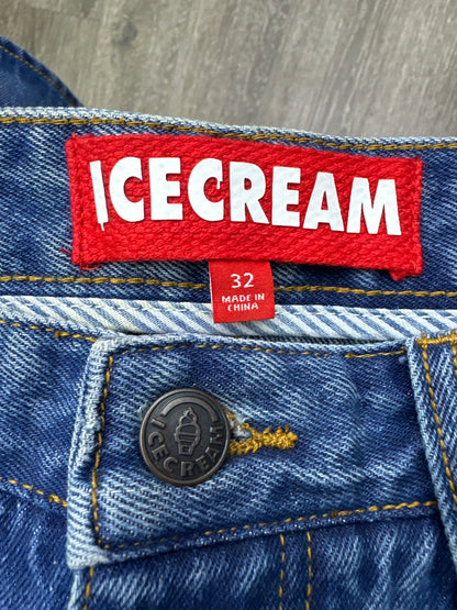 ICECREAM Jean Shorts Blue New