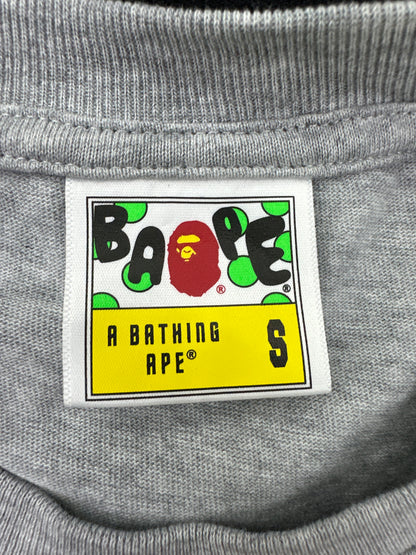 Bape Logo Tee Heather Grey New