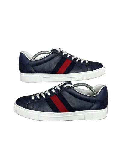Gucci Ace GG Supreme Canvas Blue/Blk Preloved