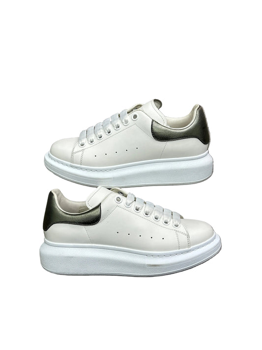 Alexander McQueen White/Silver(ivory) Preloved Size 37