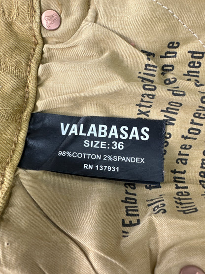 Valabasas Jeans Monogram Tan New