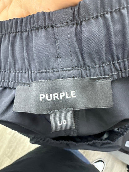 Purple Brand Black Swim Short New