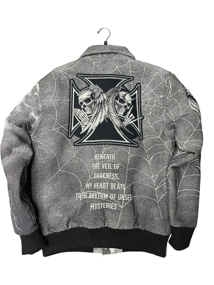 Majestik Rhinestone Grey Jacket New