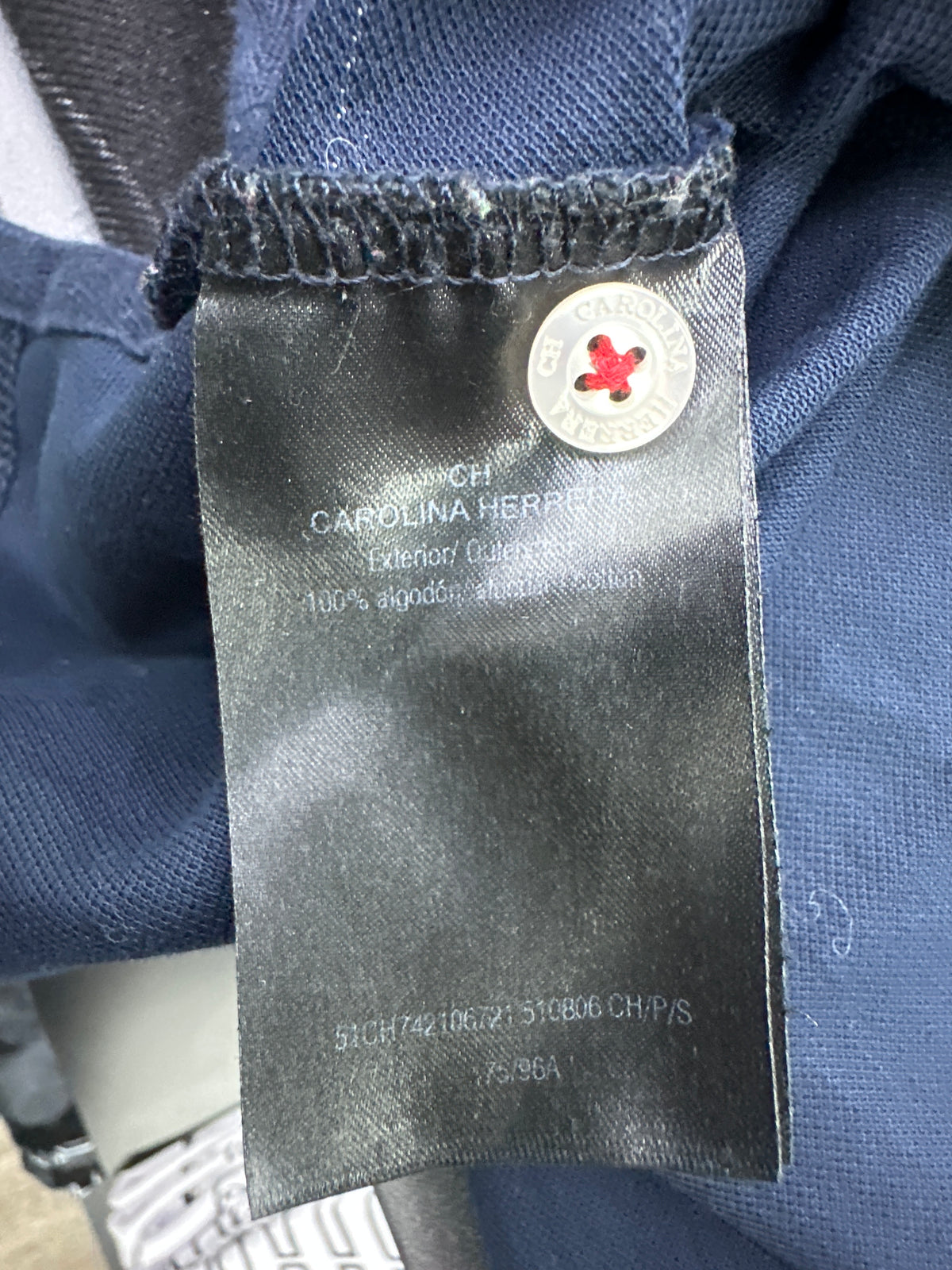 Carolina Herrera Polo Shirt Navy Preloved