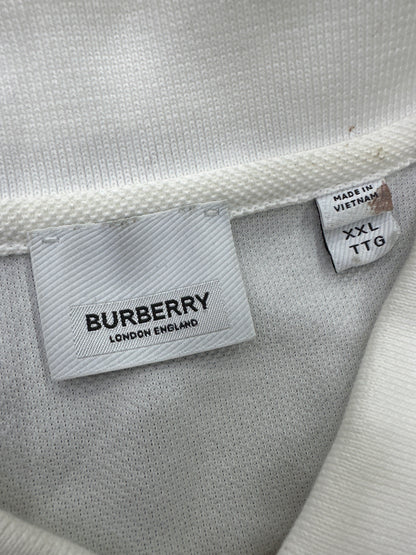 Burberry Polo Shirt White Preloved