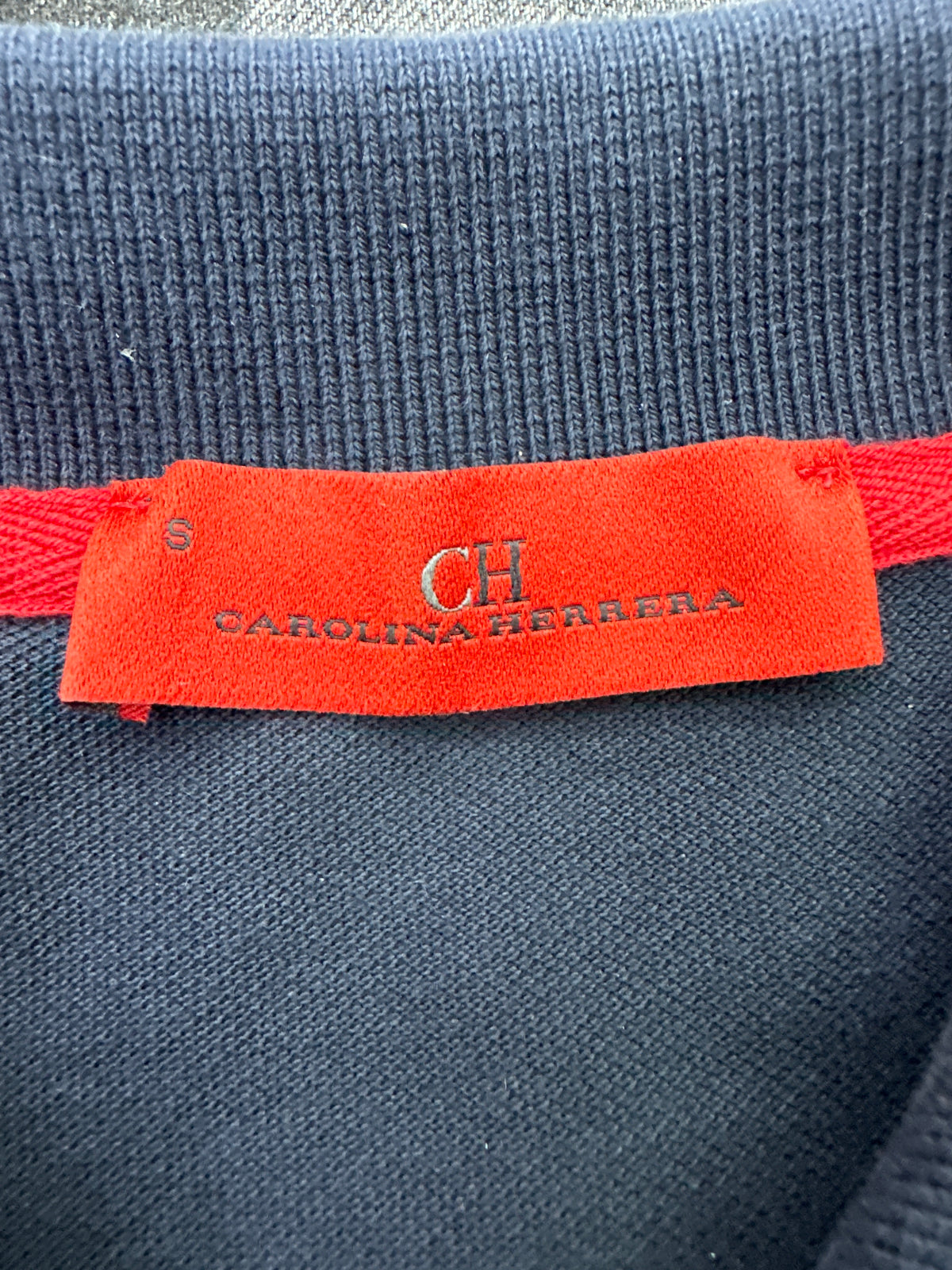 Carolina Herrera Monogram Polo Navy Preloved