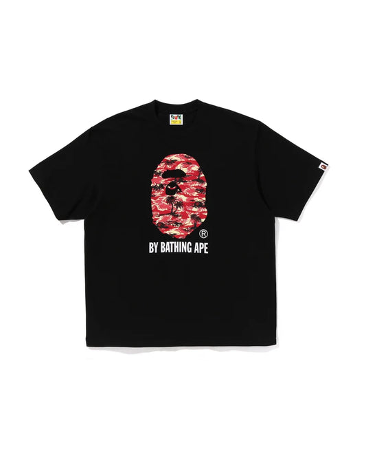Bape Tee Black/Red Palm Tree Camo New