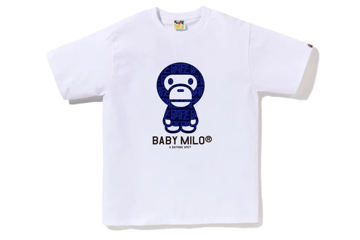 Bape Tee White/Blue Baby Milo New