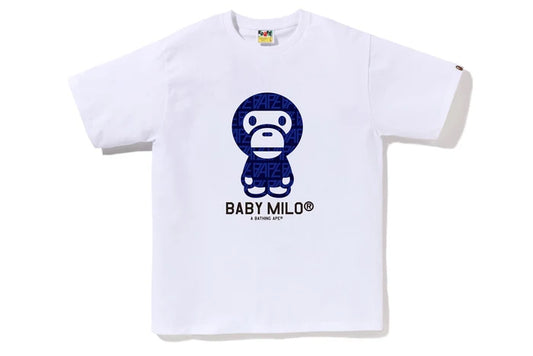 Bape Tee White/Blue Baby Milo New