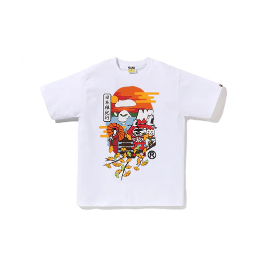 Bape Tee White Japan Culture Preloved