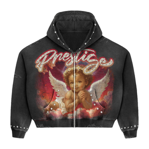 Prestige Angel Zip Up Black New