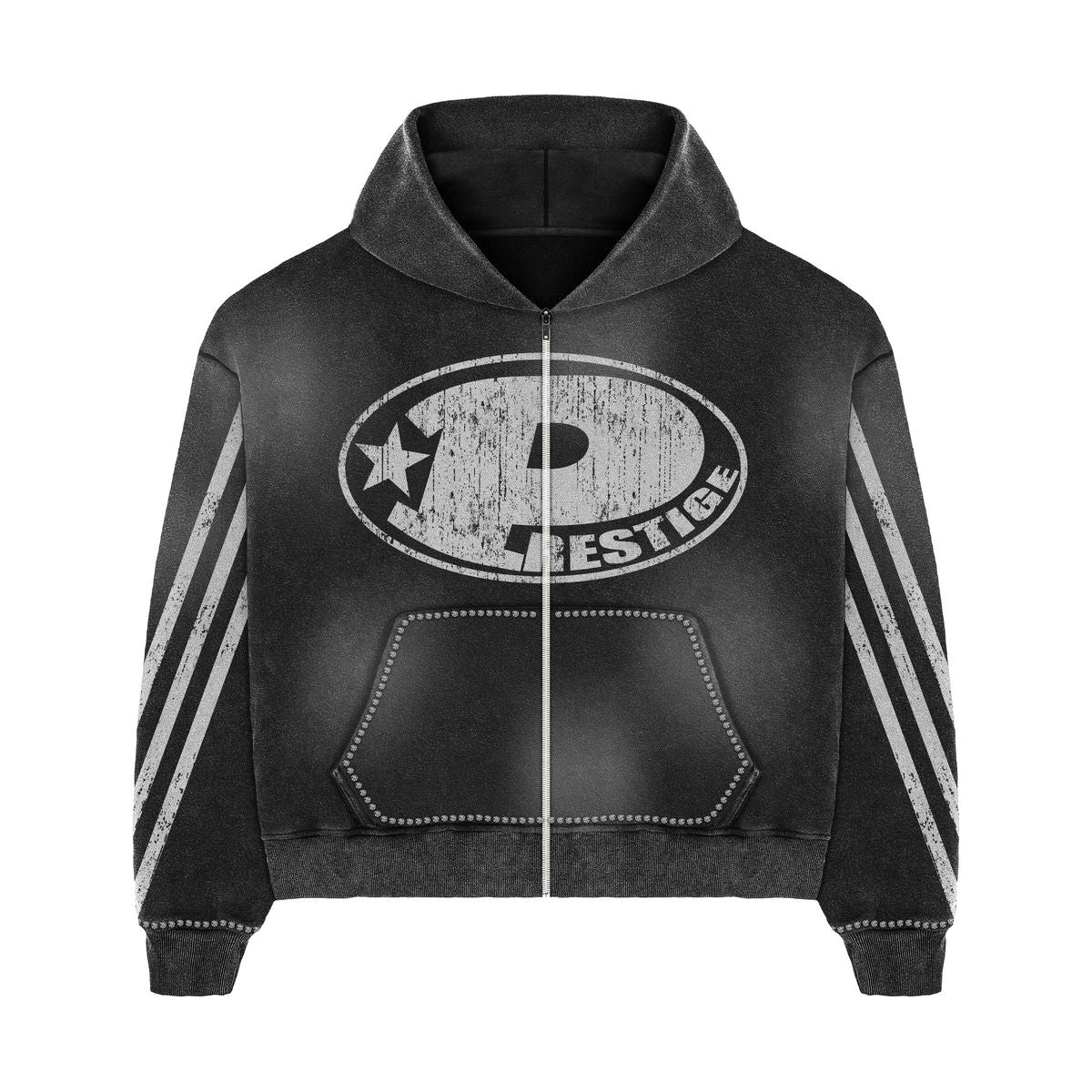 Prestige P Logo Zip Up Black New