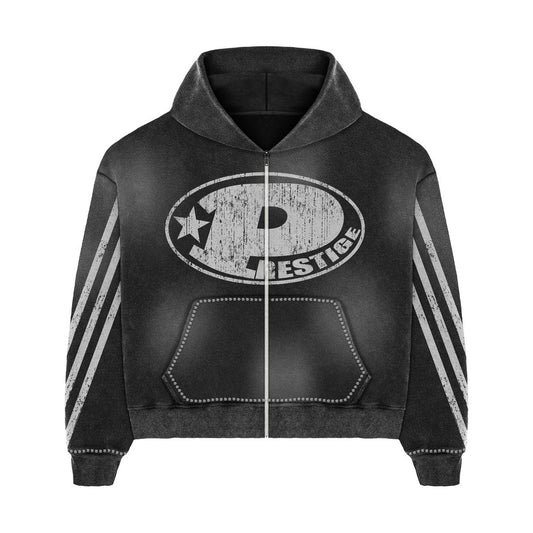 Prestige P Logo Zip Up Black New