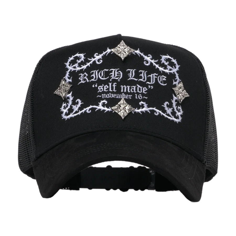 Barbas Hats Rich Life Black New