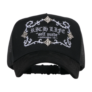 Barbas Hats Rich Life Black New