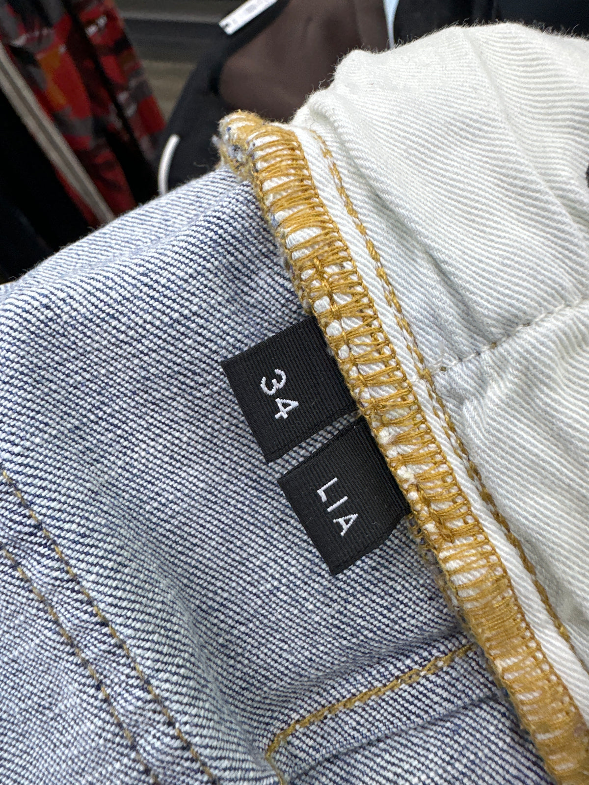 Purple Brand Light Blue Wash Distressed Jeans size 34 Preloved
