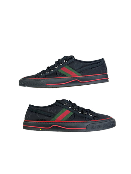 Gucci Tennis 1977 Off The Grid Low-Top Sneakers Black Size 8 Preloved