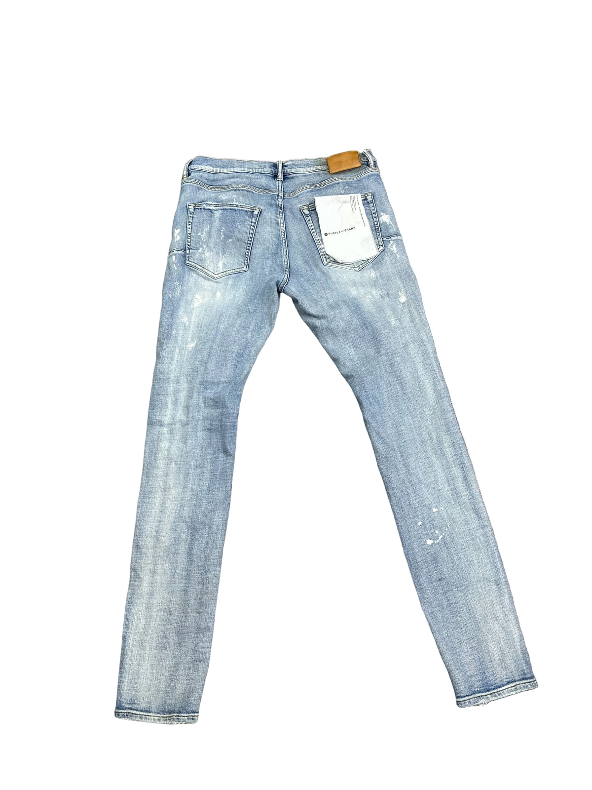 Purple Brand Light Blue Wash Distressed Jeans size 34 Preloved