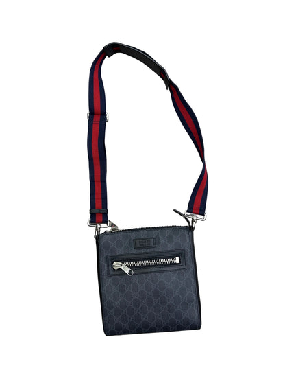 Gucci GG Supreme Small Messenger Black Bag New