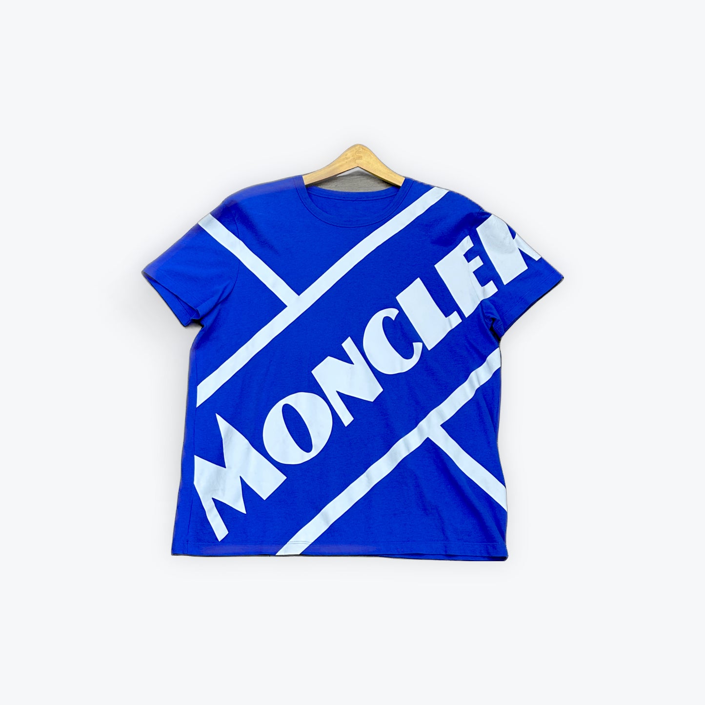 Moncler Tee Blue/White Preloved