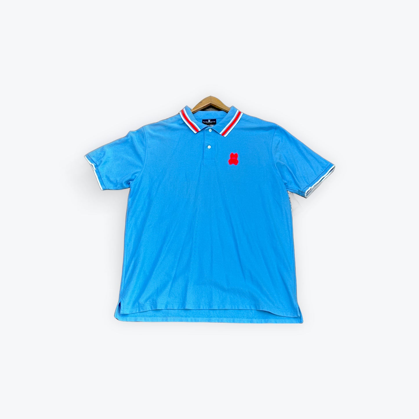 Psycho Bunny Button Up Polo Baby Blue Preloved