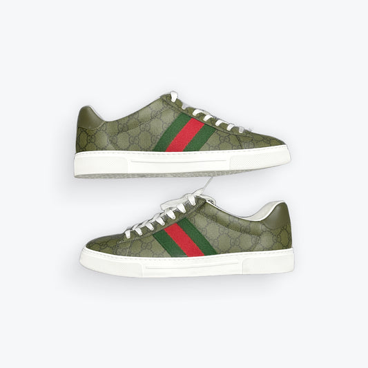 Gucci Ace GG Supreme Olive New