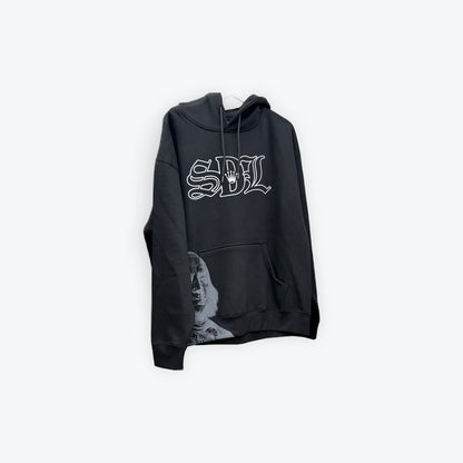 SDL Benjamin Black Hoodie White Chapo