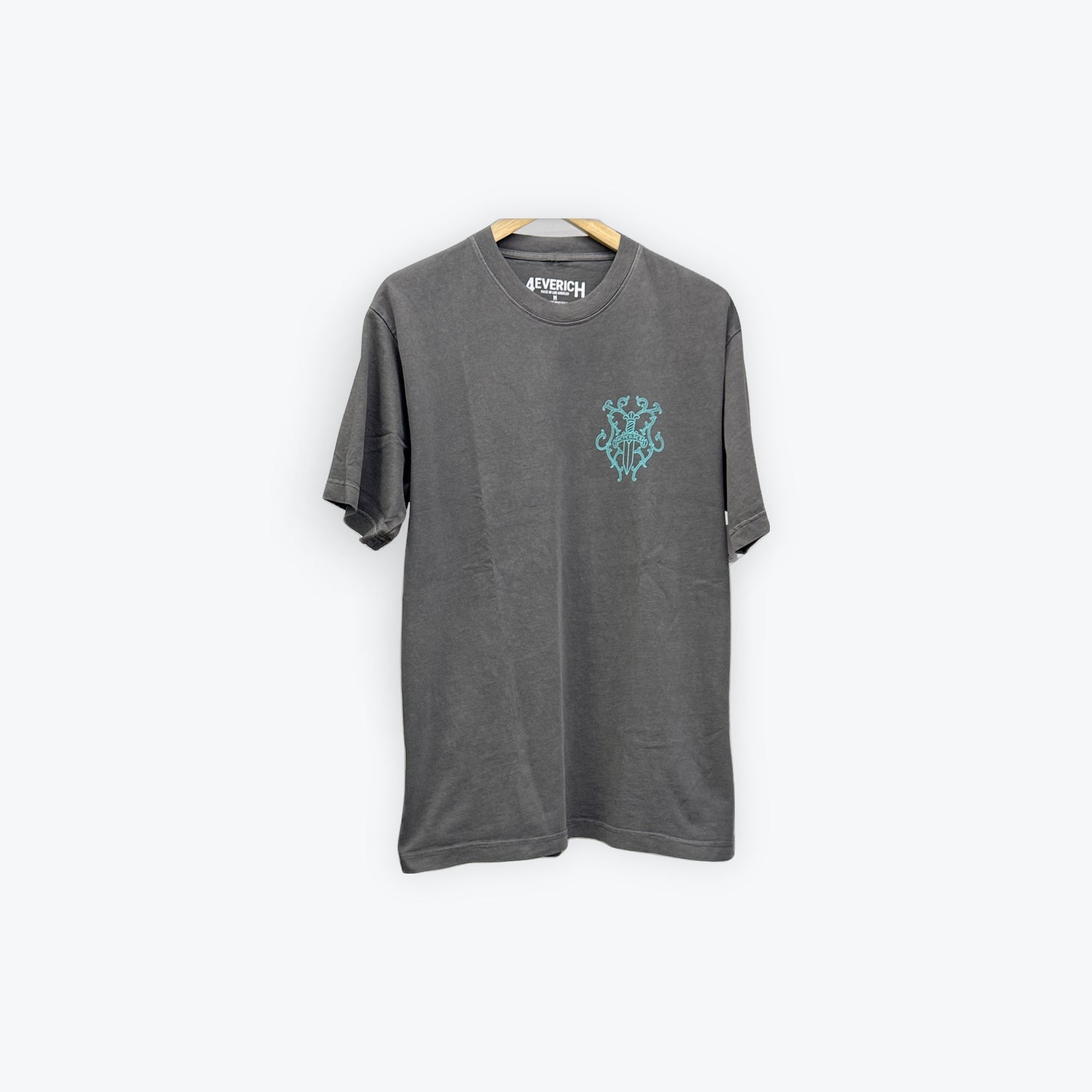 4everich Tee Grey/Turquoise New