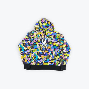 Bape Hoodie Colorful Camo Pre Owned