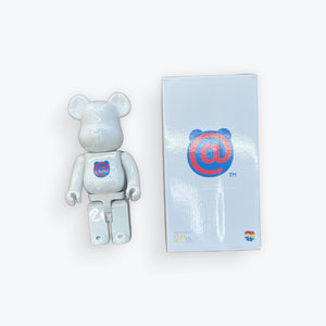 Bearbrick 20th Anniversary White Chrome 400% New