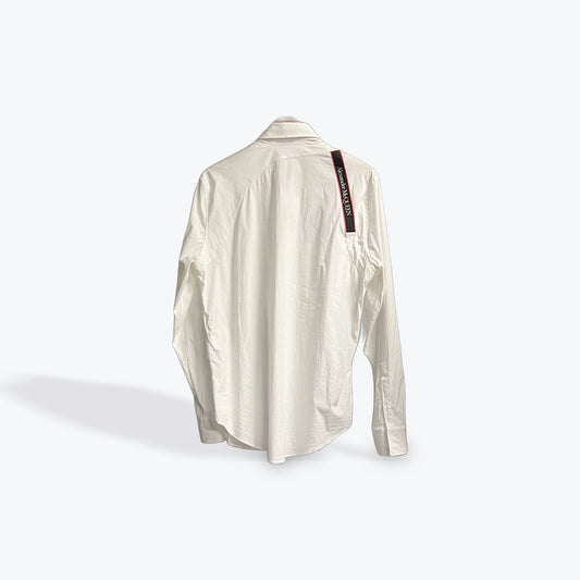 Alexander McQueen Button Up White/Red Strap Preloved