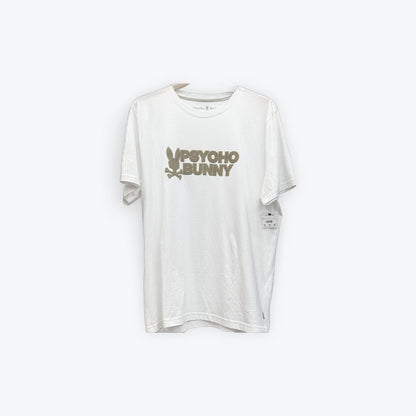 Psycho Bunny Tan Silicone Print Tee Preloved