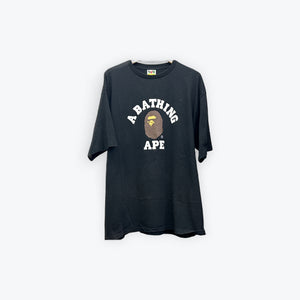 Bape College Tee B/W Preloved