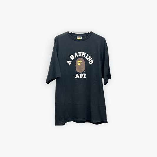 Bape College Tee B/W Preloved