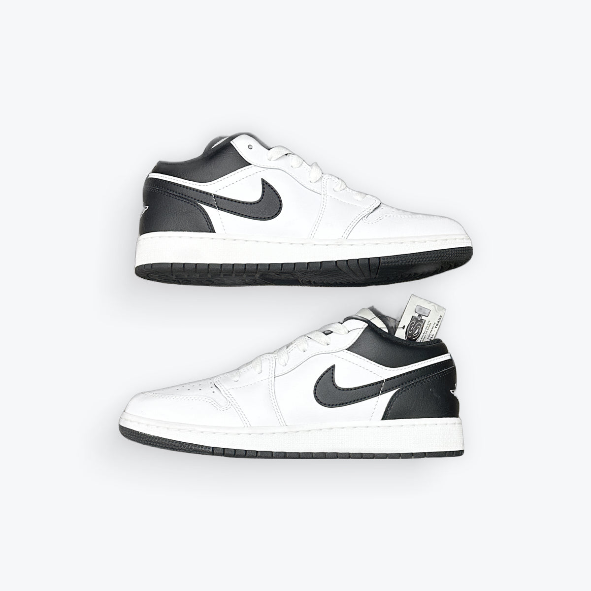 Jordan 1 Low White Black Preloved