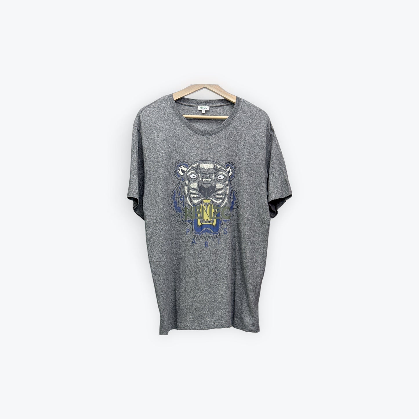 Kenzo Tiger Tee Grey/Blue Preloved