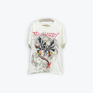 Ed Hardy Tee Dragon Tee Cream New