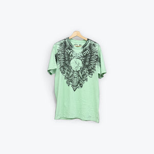 Affliction Mint/Black Skull New