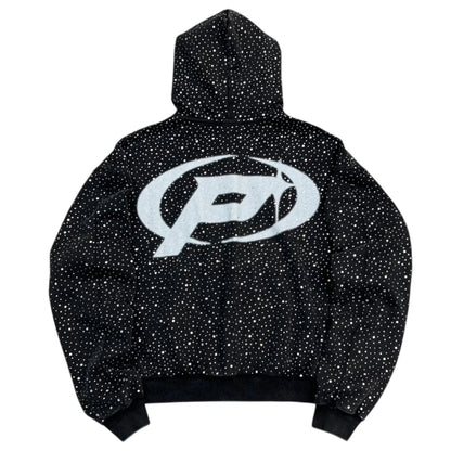 Prestige Diamond Zip Up Black New
